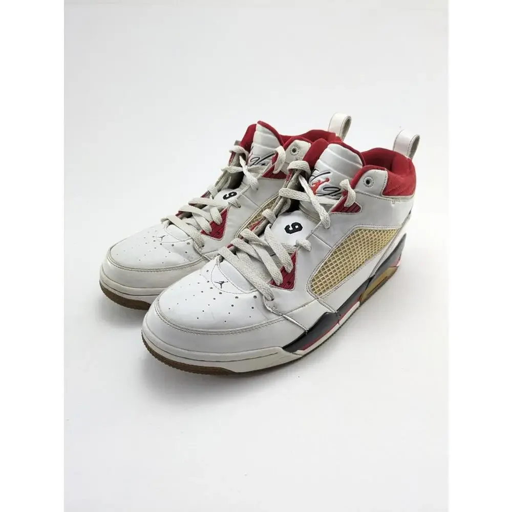 Mens NIKE Air‎ Jordan Flight 9 IX White Black Red Shoes 395553-103 Size 13